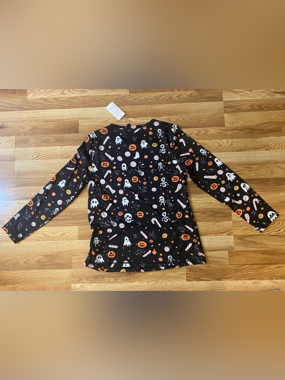 Halloween Ghost & Pumpkin Costume Long Sleeve Tee Shirt Size Large NWT - Picture 9 of 13